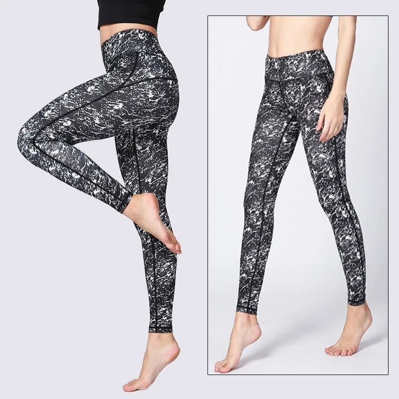 KittenAlarm - Mojoyce Cloud Hide Women Home Yoga Pants Fitness Gym Exercise Sports Leggings High Waist Sexy Long Print Tights Workout Running Trouser