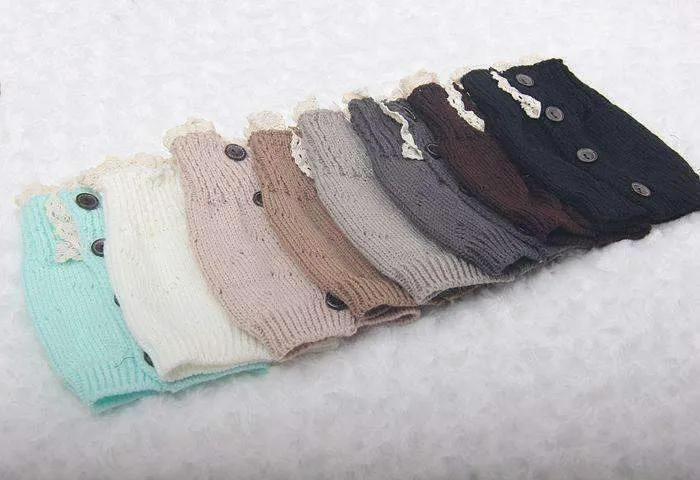 Lacey Leg Warmer Boot Knit Socks for Woman