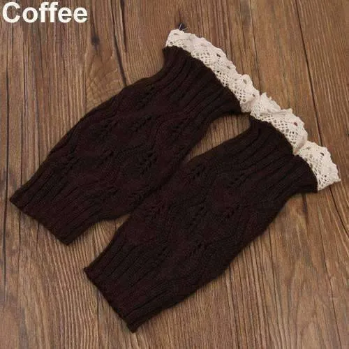 Lacey Leg Warmer Boot Knit Socks for Woman