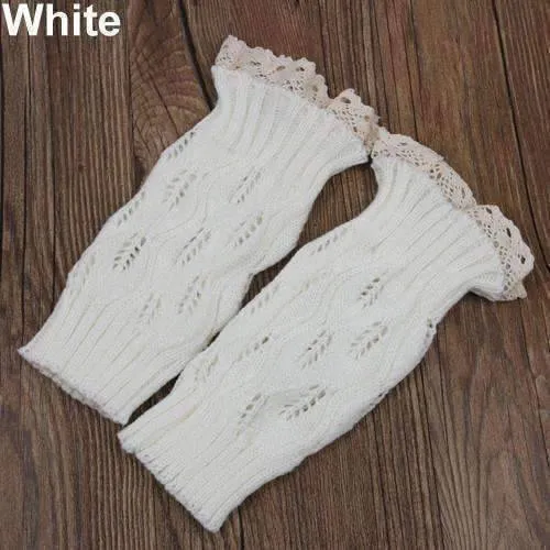 Lacey Leg Warmer Boot Knit Socks for Woman