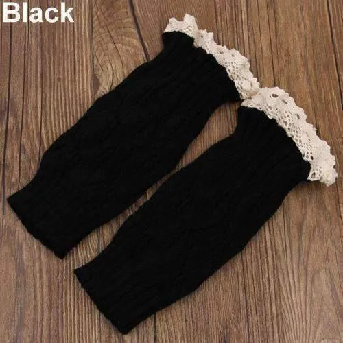 Lacey Leg Warmer Boot Knit Socks for Woman