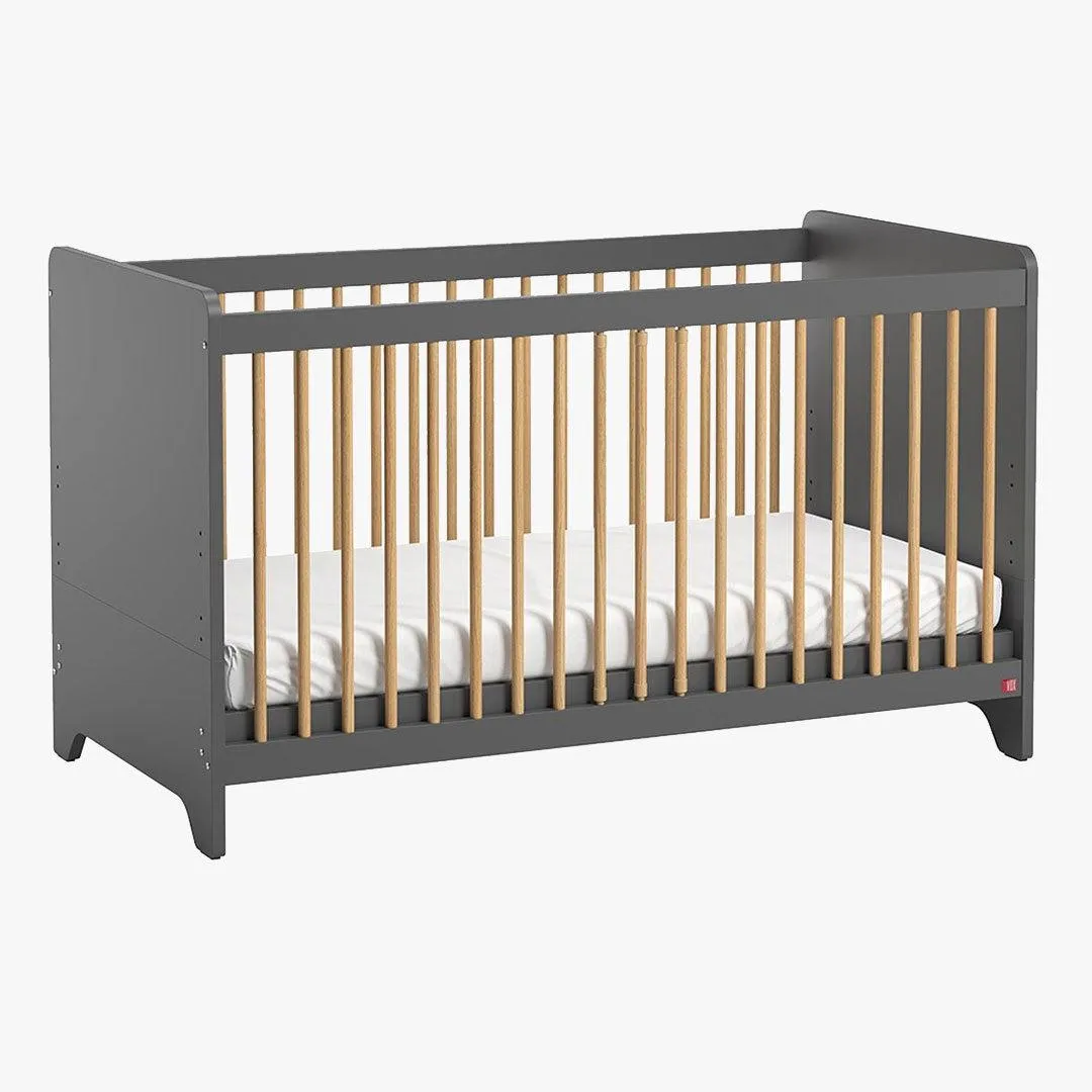 Leaf Cot Bed (70X140) - Graphite