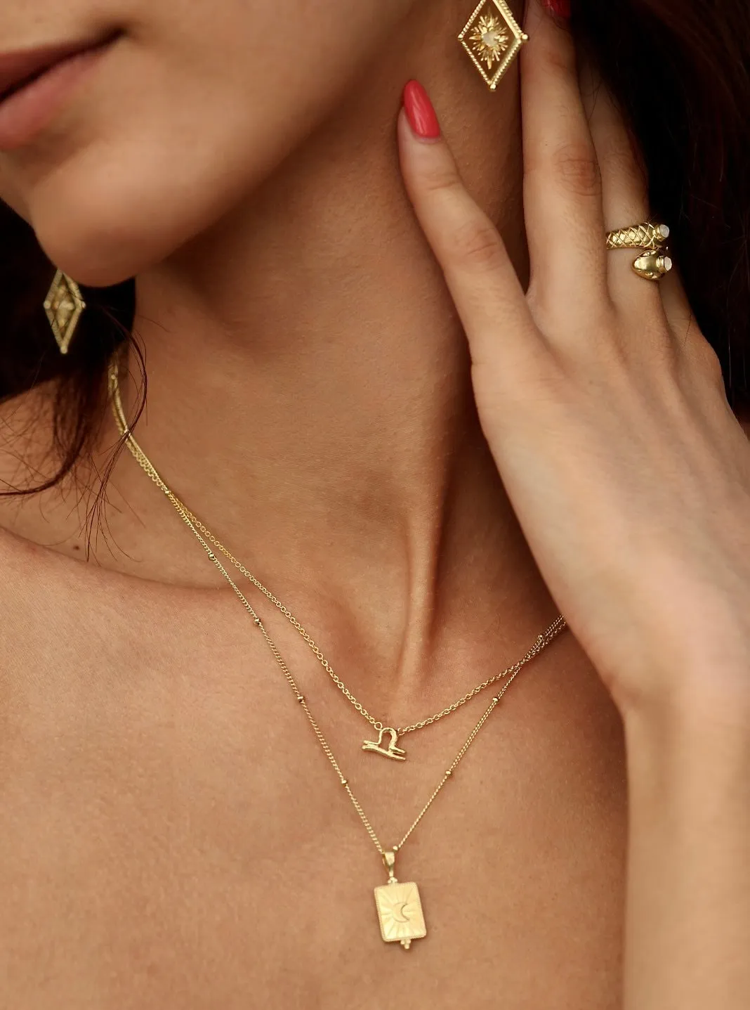 Libra 14K Gold Vermeil Necklace