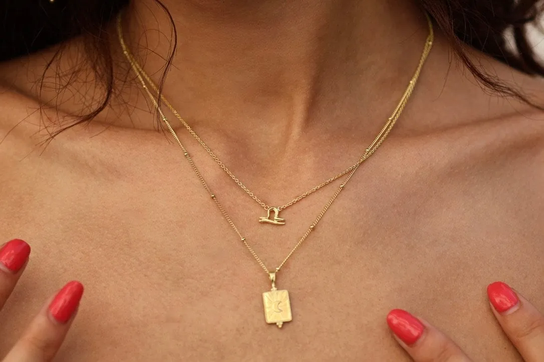 Libra 14K Gold Vermeil Necklace