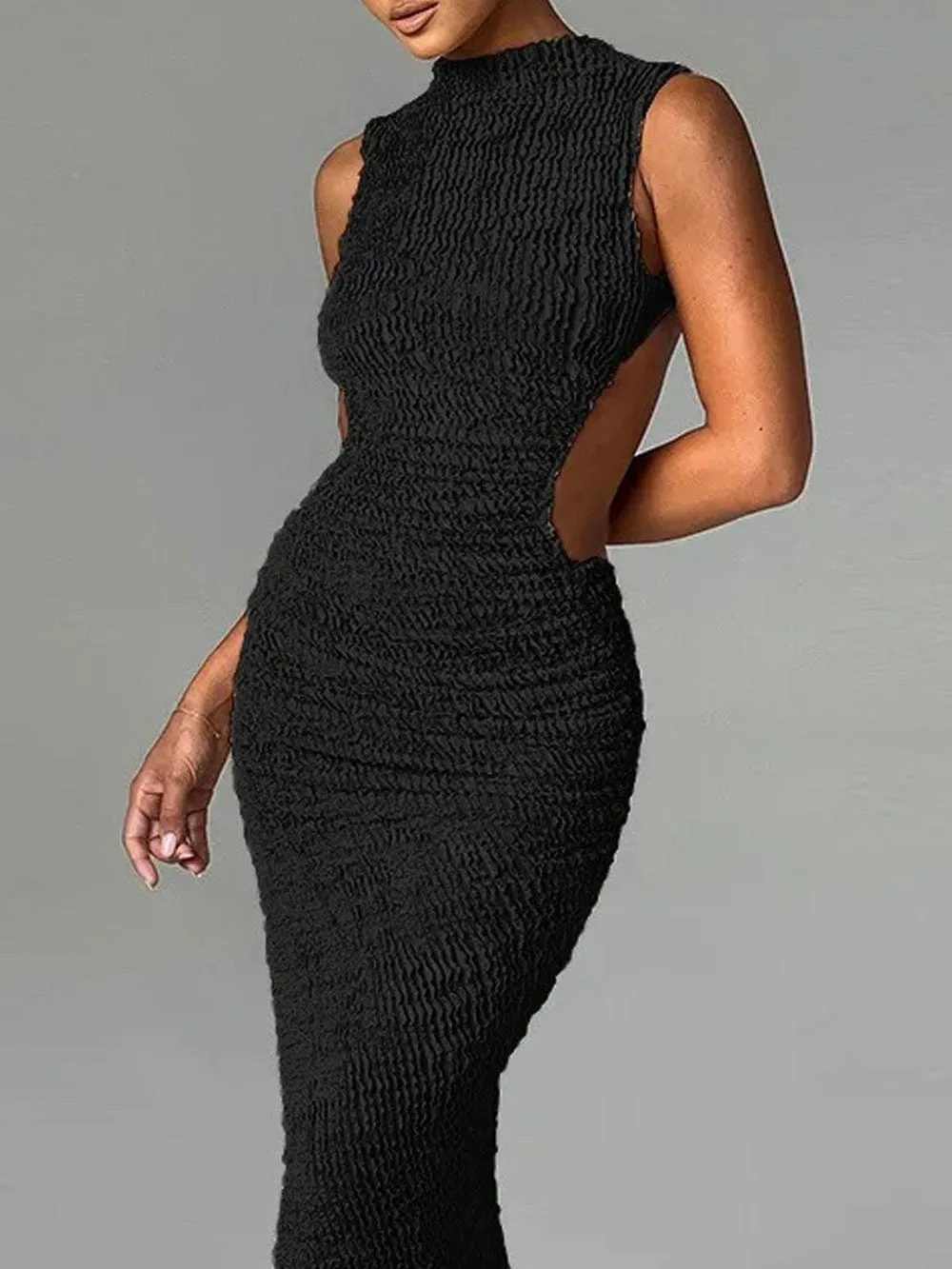 Lily Bodycon Backless Maxi Dress