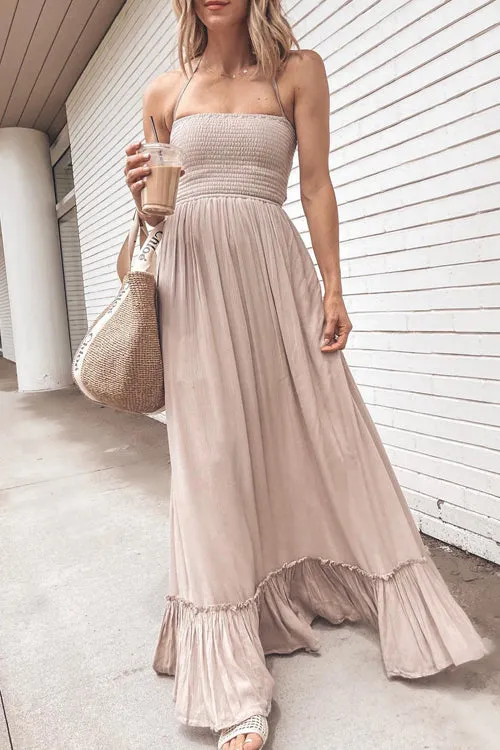 Look Of Leisure Ruffled Maxi Dress