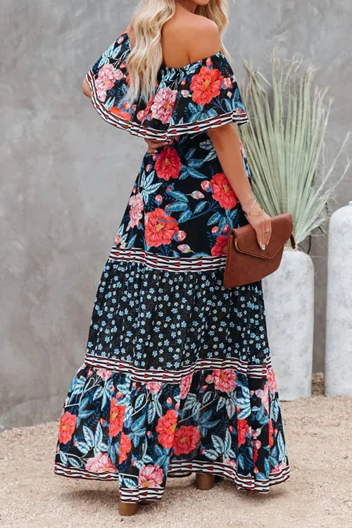 Lost In The Moment Boho Print Maxi Dress - 4 Colors