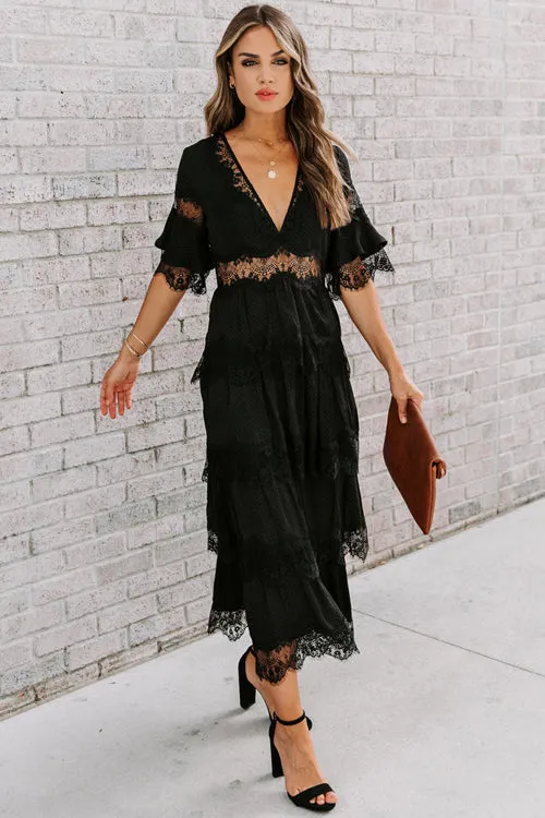 Love And Affection Lace Maxi Dress - 3 Colors