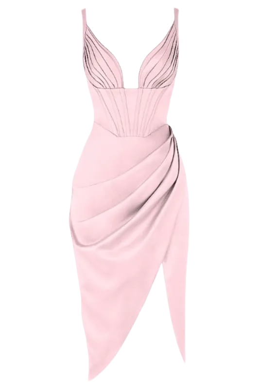 Maddi Bodycon Dress - Blush Pink