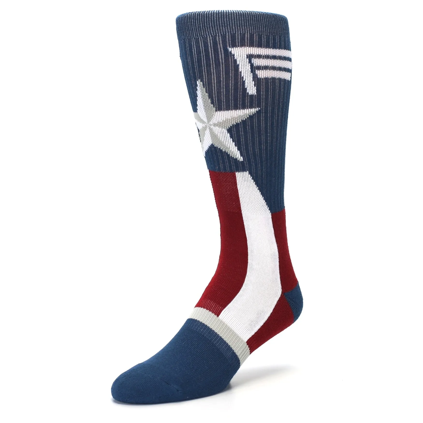 Marvel Captain America Suit Up Men's Crew Socks