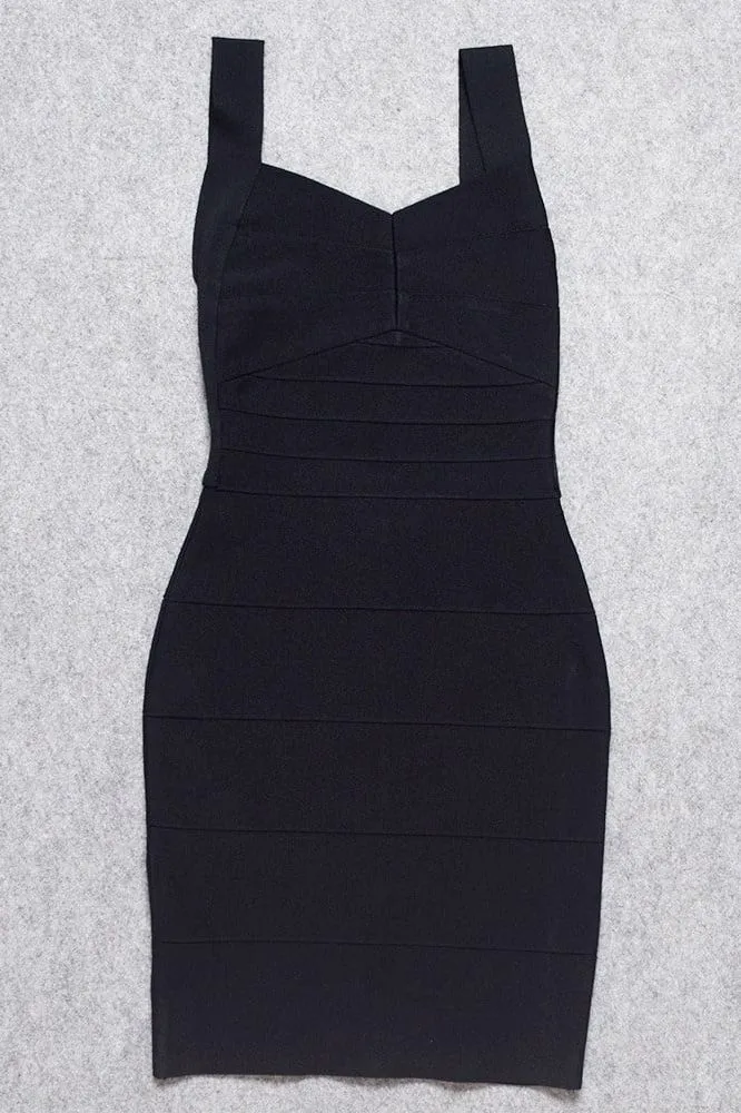 Maya Bandage Mini Dress - Classic Black