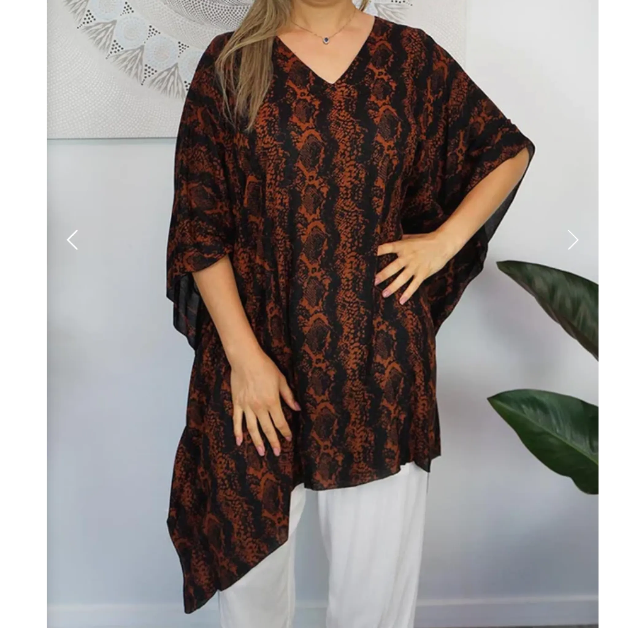 Maya  Top Tunic – OSFA, Bold Bohemian Style