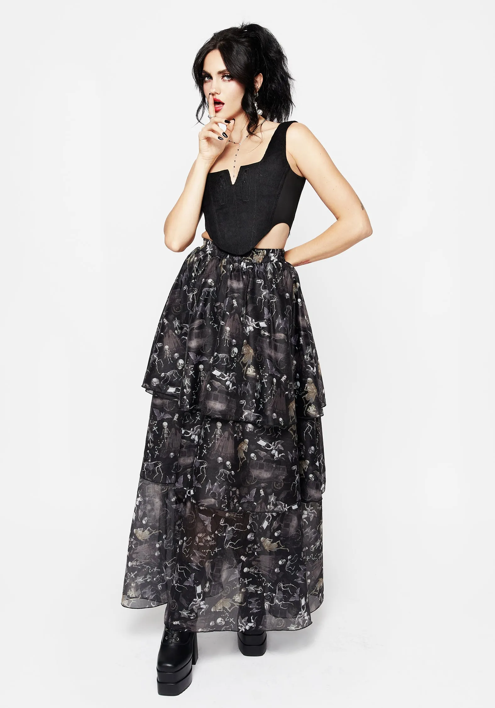 Melancholia Layered Organza Skirt