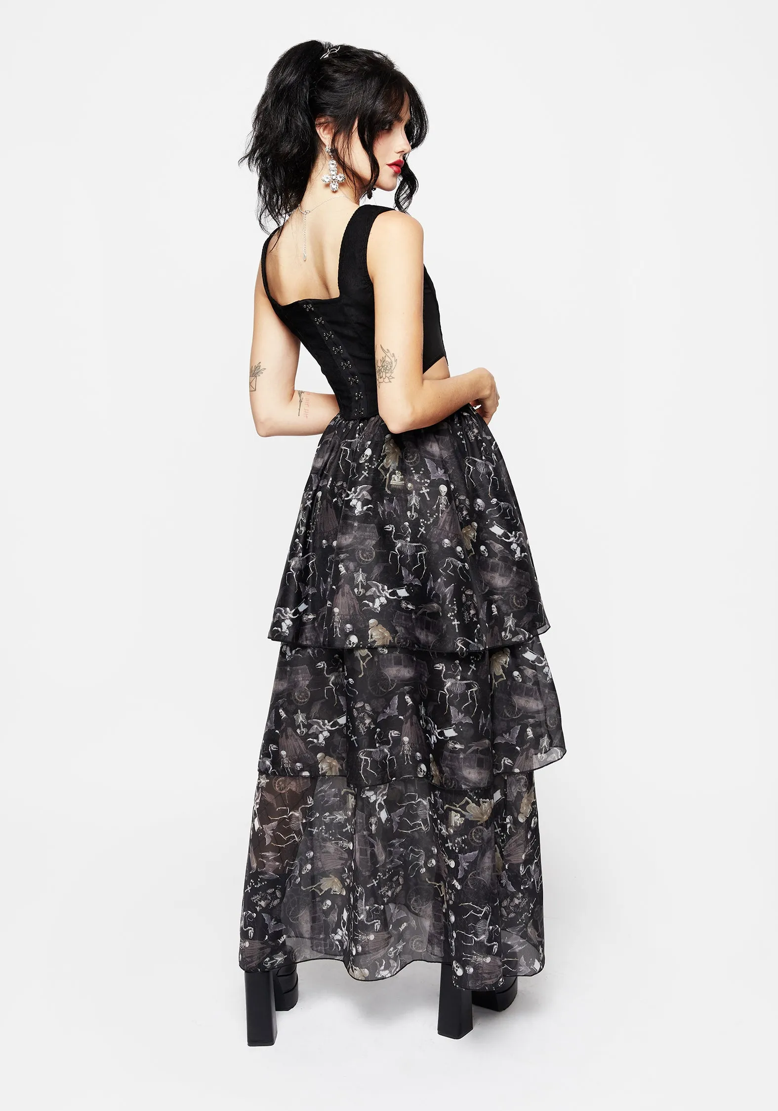 Melancholia Layered Organza Skirt