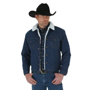 Men's Wrangler Western Sherpa Lined Denim Jacket - 74255PW