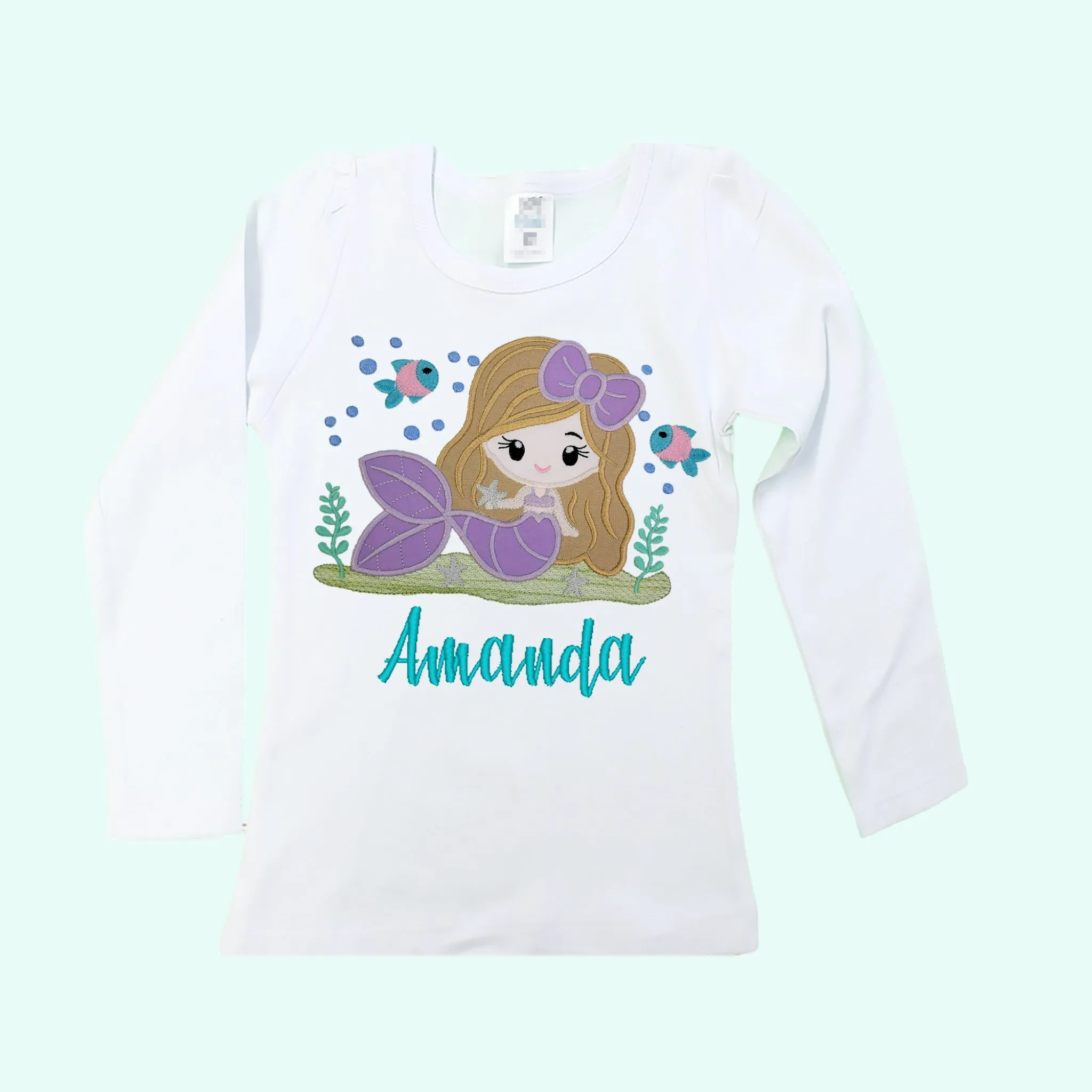 Mermaid birthday shirt  Personalized mermaid shirt, Birthday mermaid toddler shirt, Girls shirts, Baby girl mermaid birthday shirt