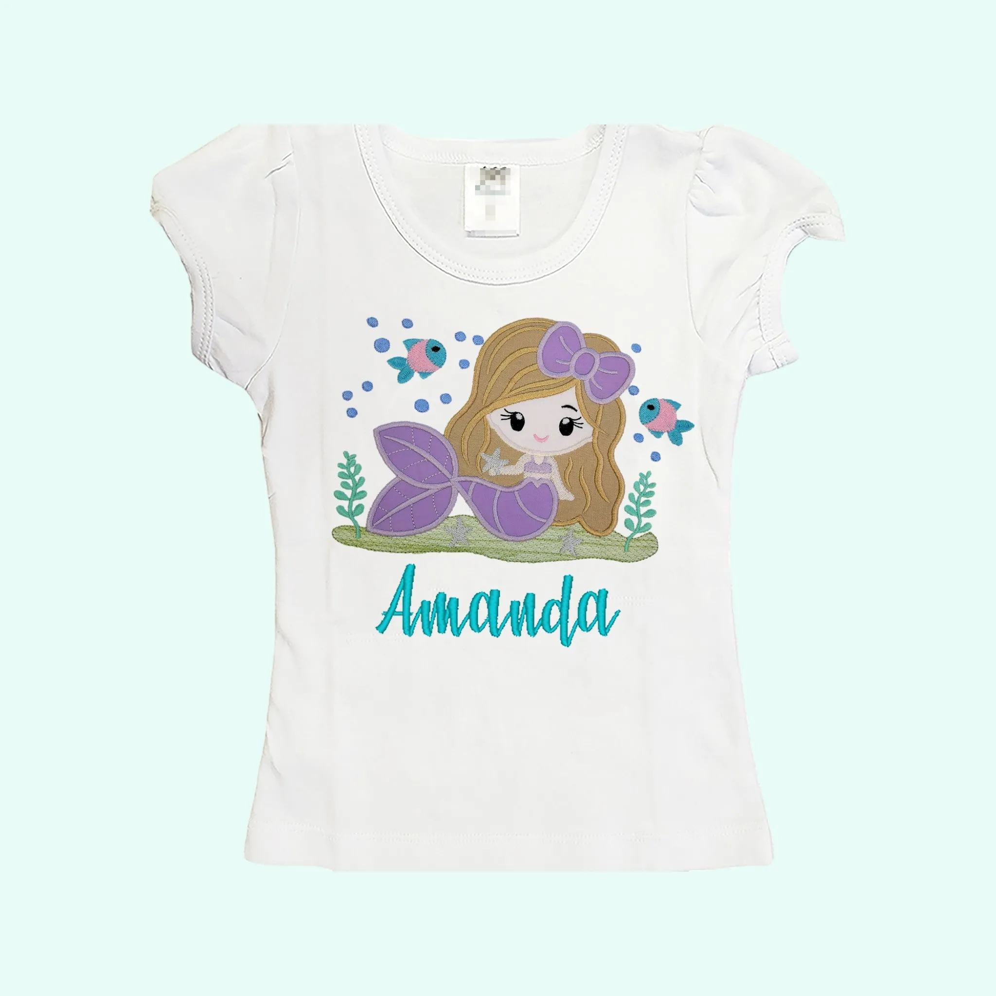 Mermaid birthday shirt  Personalized mermaid shirt, Birthday mermaid toddler shirt, Girls shirts, Baby girl mermaid birthday shirt