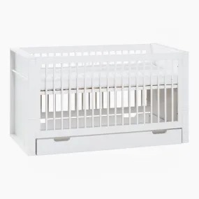 Milk Convertible Cot Bed With Storage Drawer (70X140)