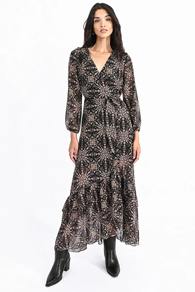 Molly Bracken Printed Wrap Dress