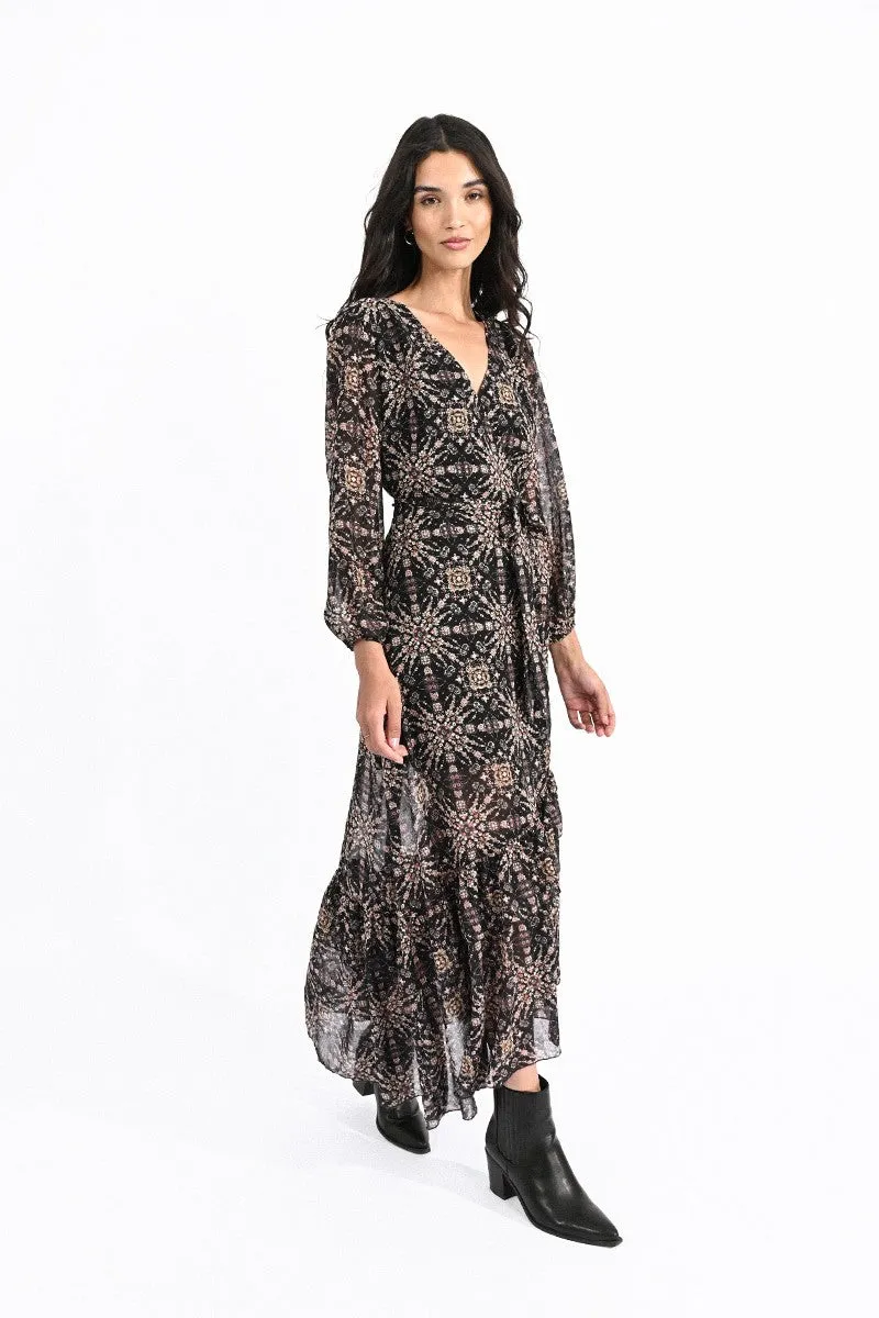 Molly Bracken Printed Wrap Dress