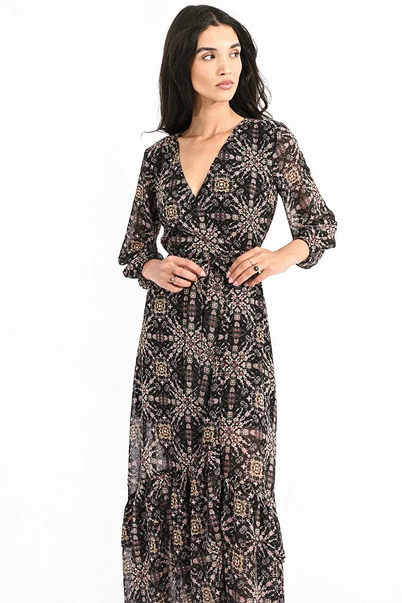 Molly Bracken Printed Wrap Dress