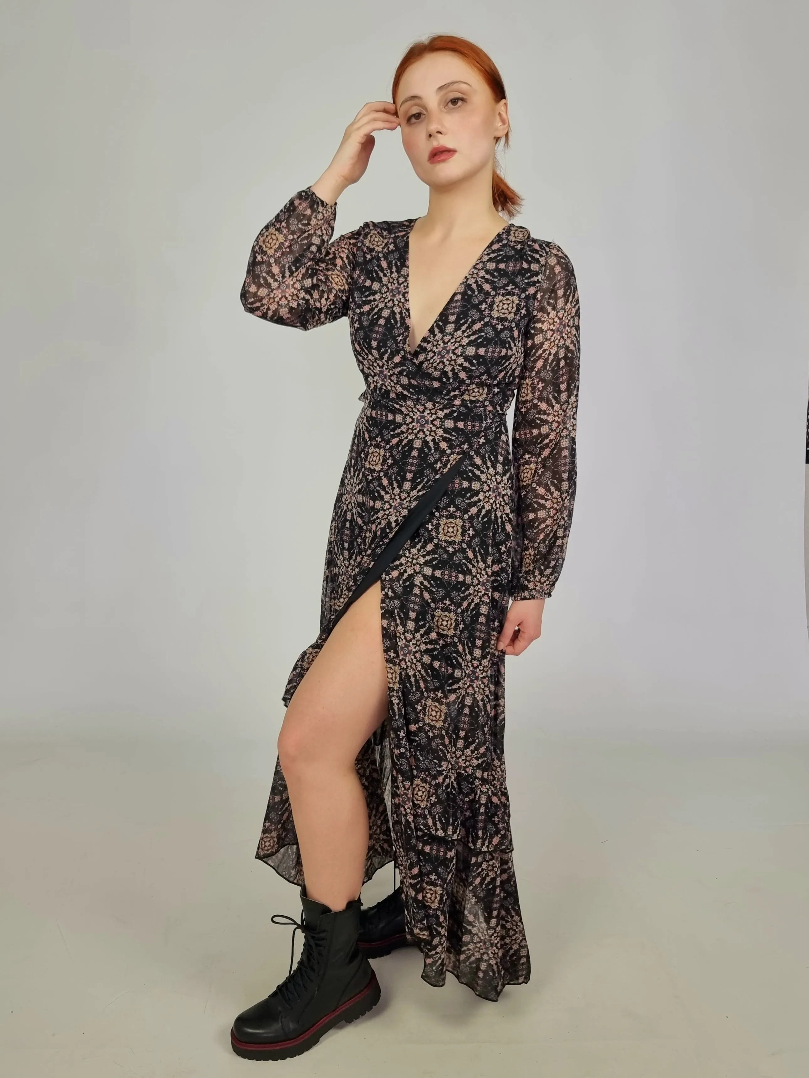 Molly Bracken Printed Wrap Dress