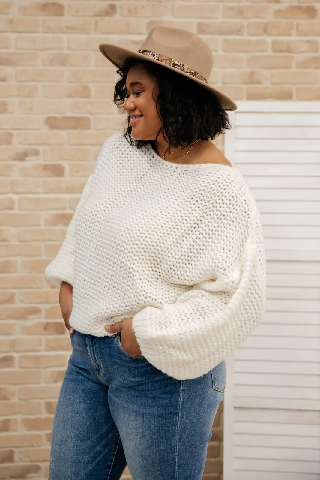 Natural Beauty Knit Sweater in Ivory