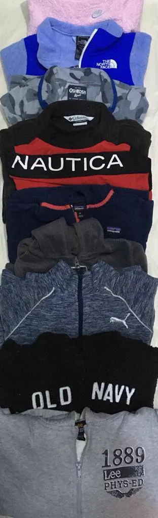 Nautica,gap,puma,nike,Adidas, old navy, petagonia small size Fleece children jacket  55 ;