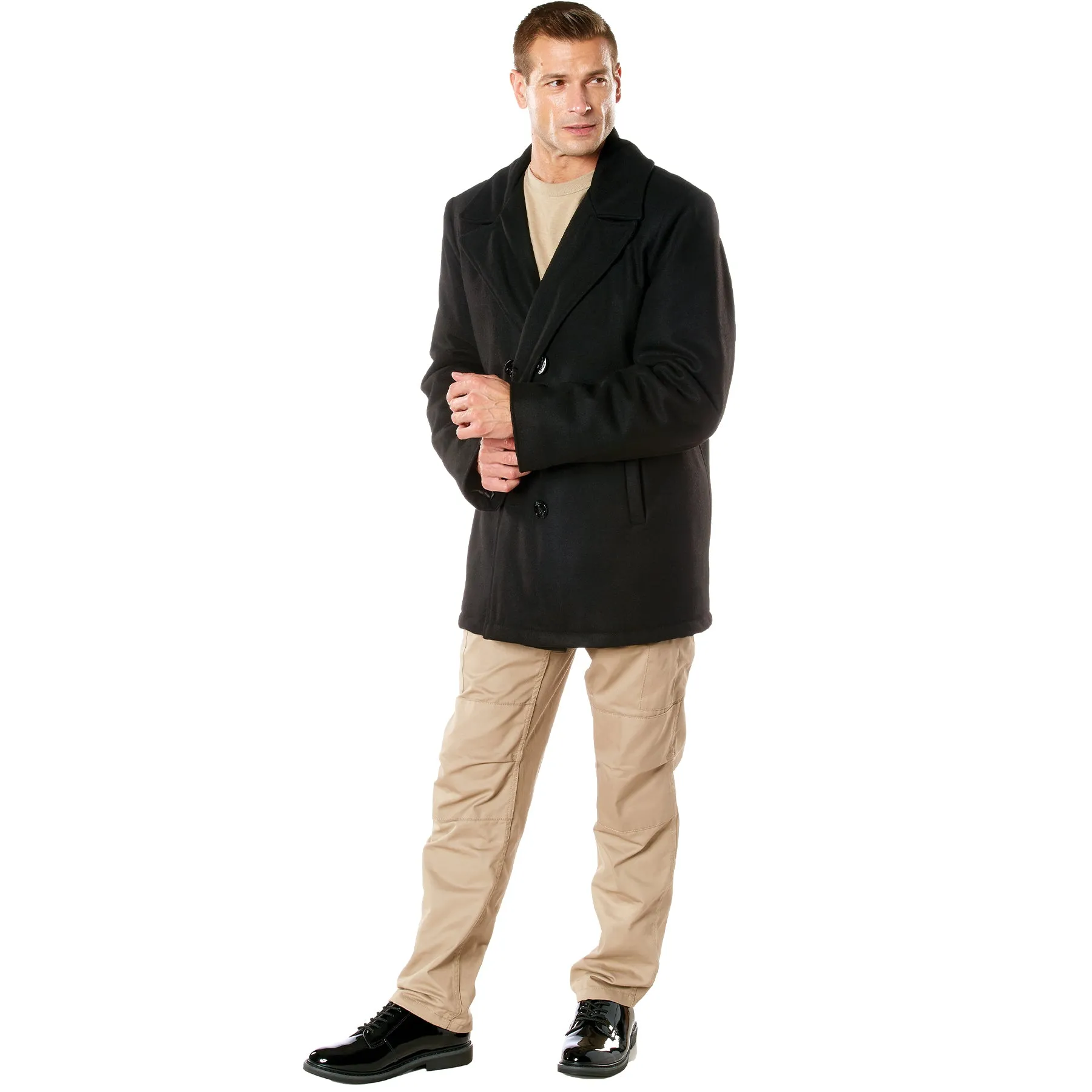 Naval Heritage Pea Coat- BLACK