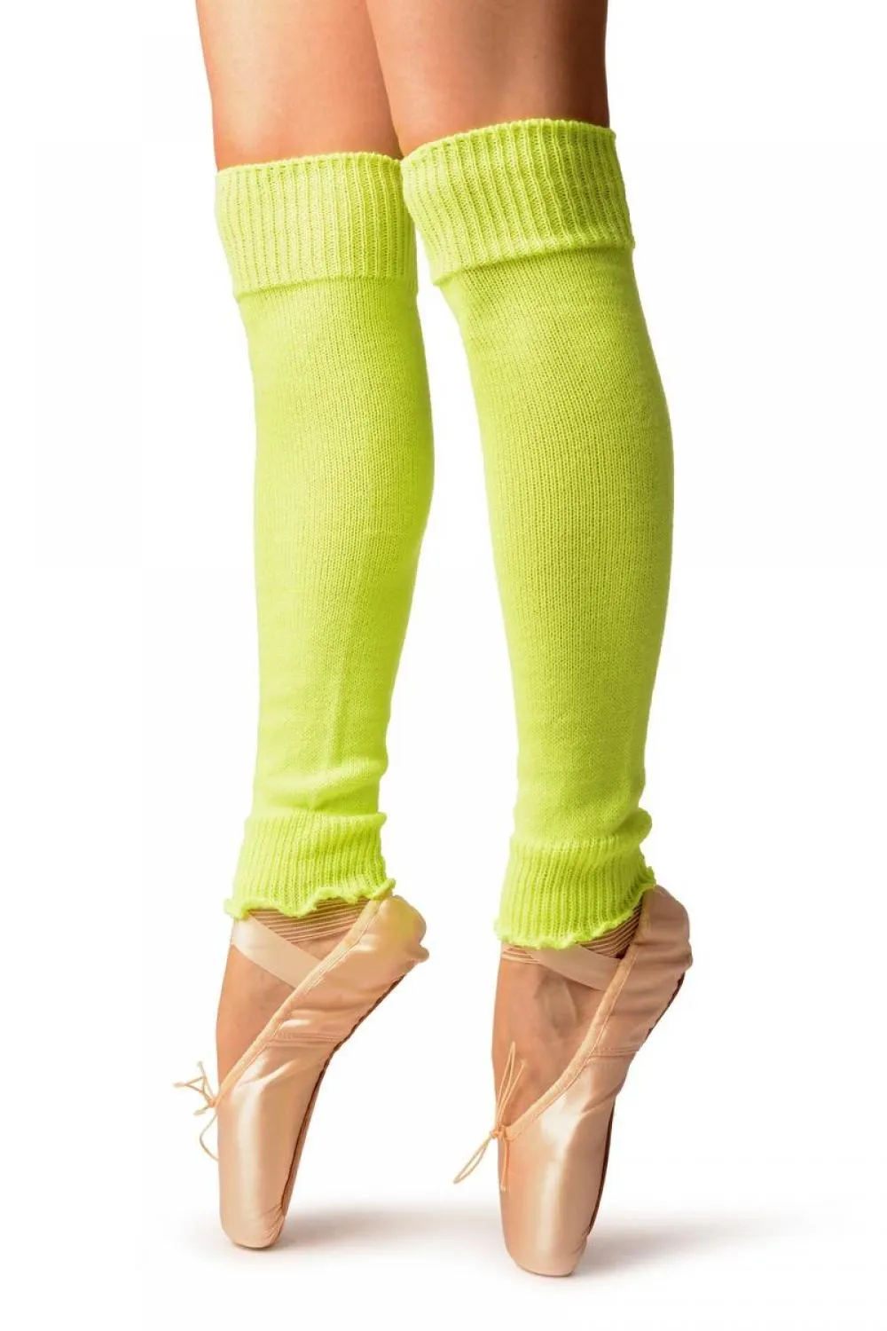 Neon Yellow Fluorescent Dance/Ballet Leg Warmers