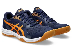 new color - Asics Upcourt 5 Men's Court Shoes, Peacoat / Shocking Orange