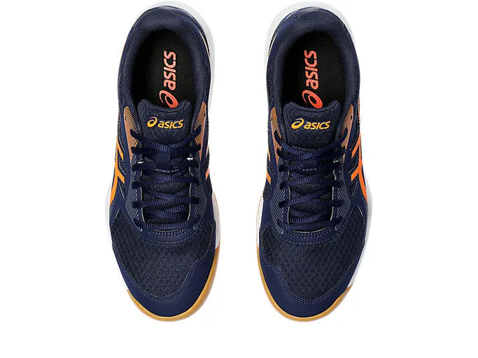 new color - Asics Upcourt 5 Men's Court Shoes, Peacoat / Shocking Orange