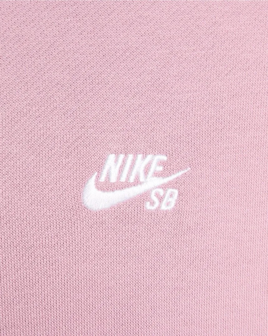 Nike SB Fleece Pullover Hoodie Essential Logo - Plum Dust / White