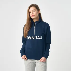 Omnitau Women's OmniX Organic Cotton Omni 1/4 Zip Mid Layer Fleece - French Navy