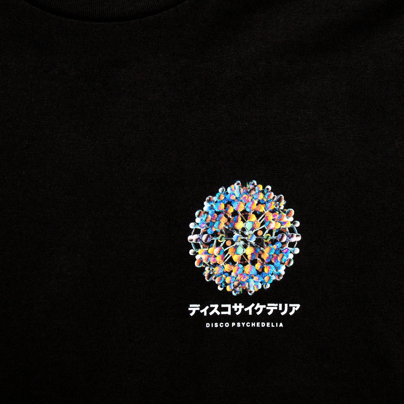 Orb 002 Disco Psychedelia Back Print - Tshirt - Black