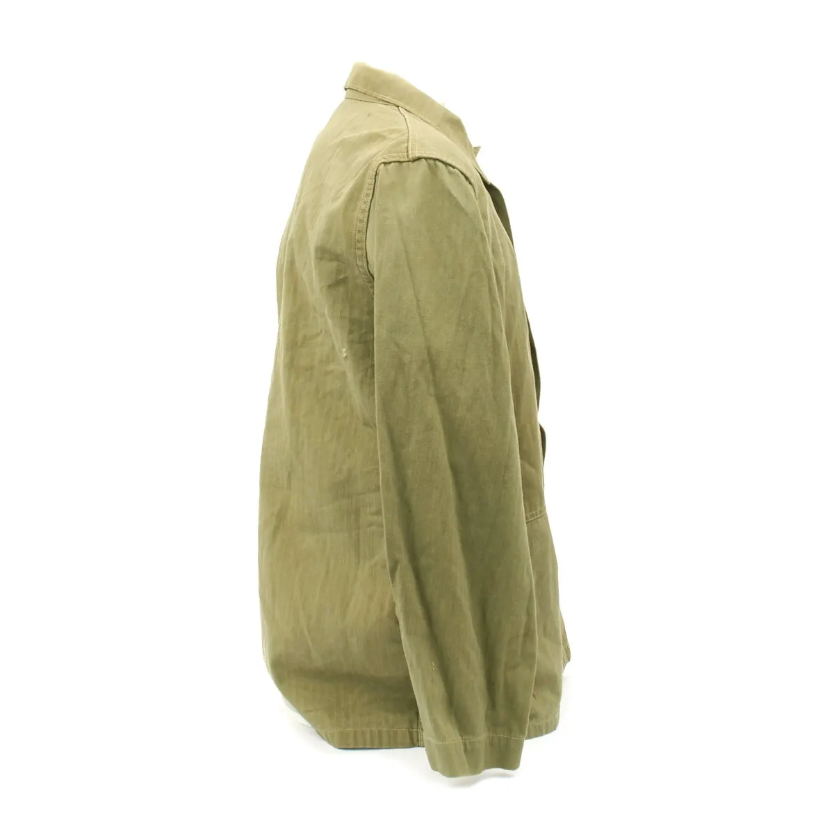 Original U.S. WWII USMC HBT Herringbone Twill P44 Combat Field Utility Jacket - Size 38