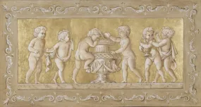 Ornamental Cherubs Fresco