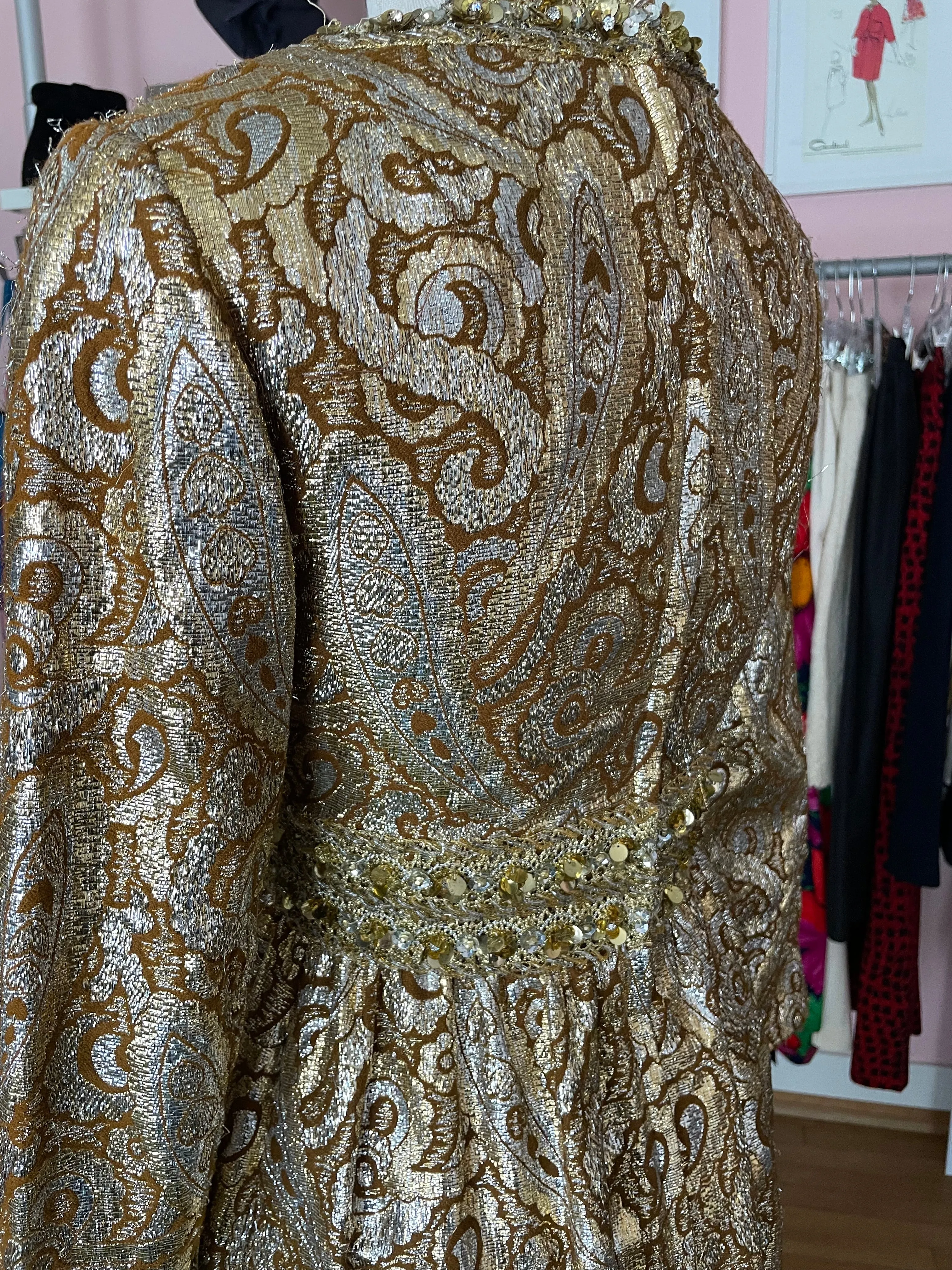 Paisley Brocade Gown