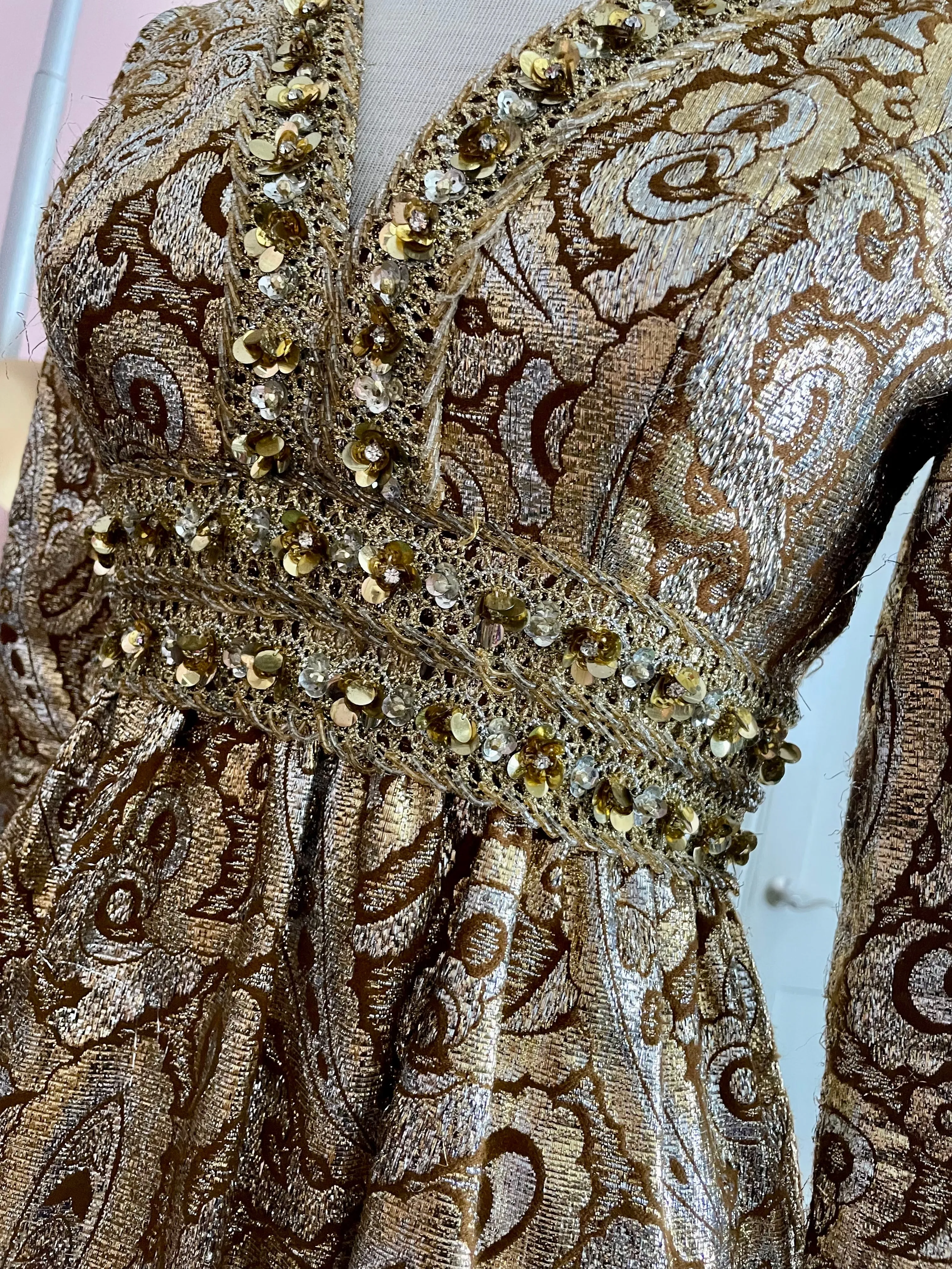 Paisley Brocade Gown