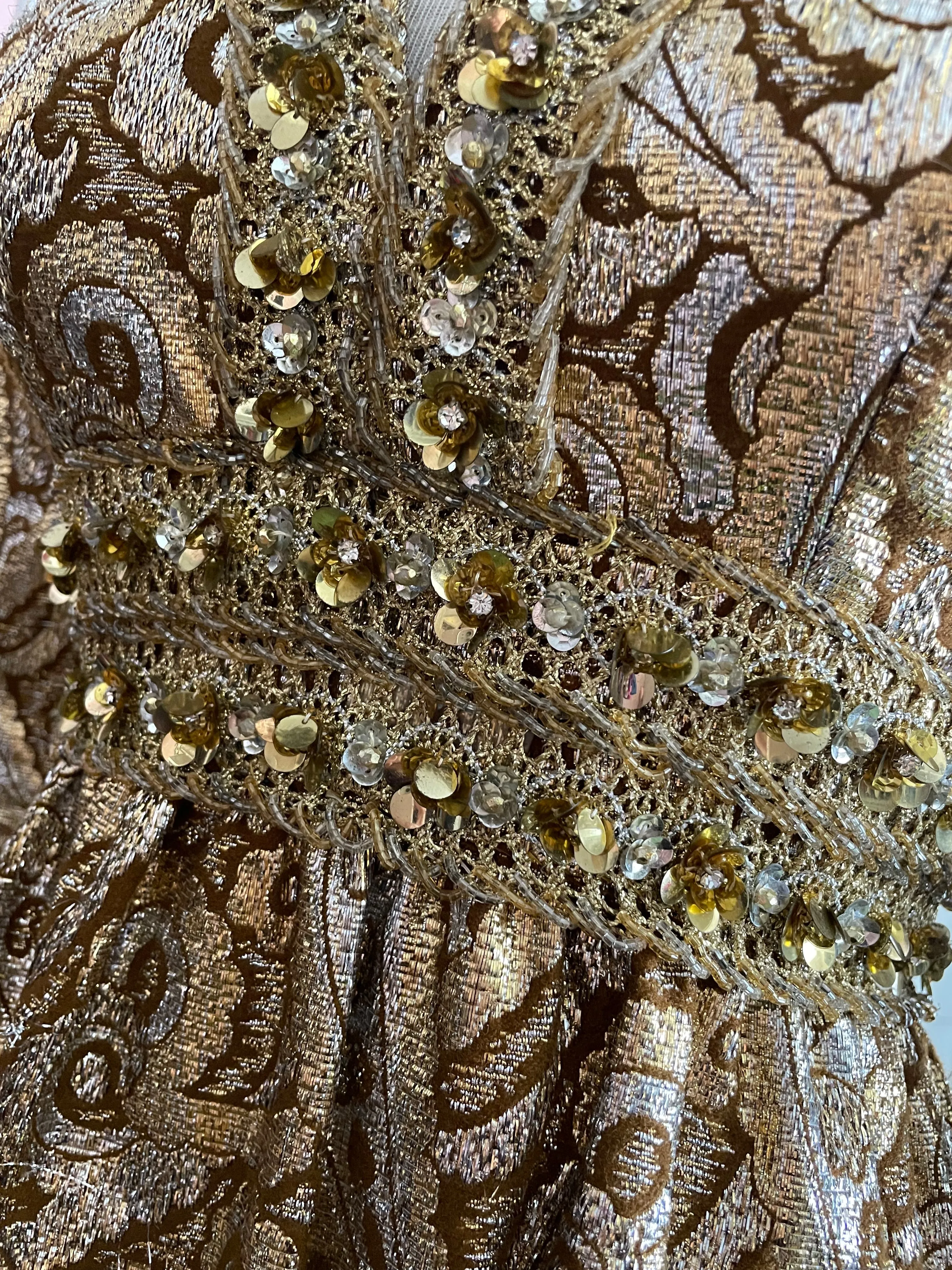 Paisley Brocade Gown