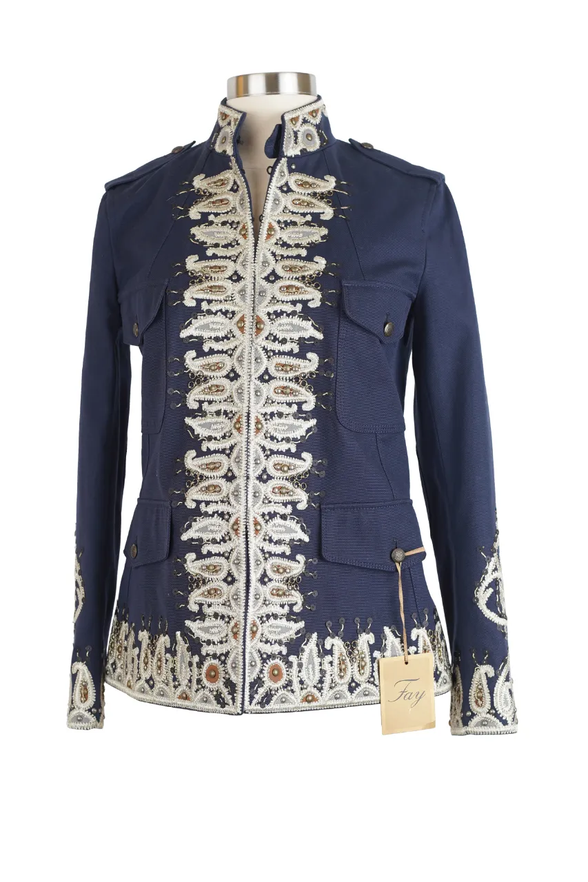 Paisley Embroidered Coat Jacket