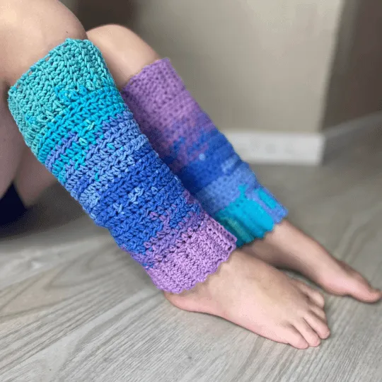 PATTERN: Kids "Color Change" Leg Warmers