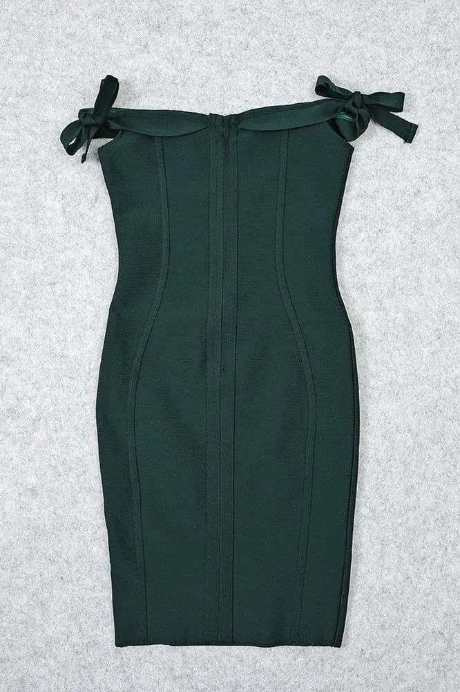 Penelope Bandage Miini Dress - Emerald Green