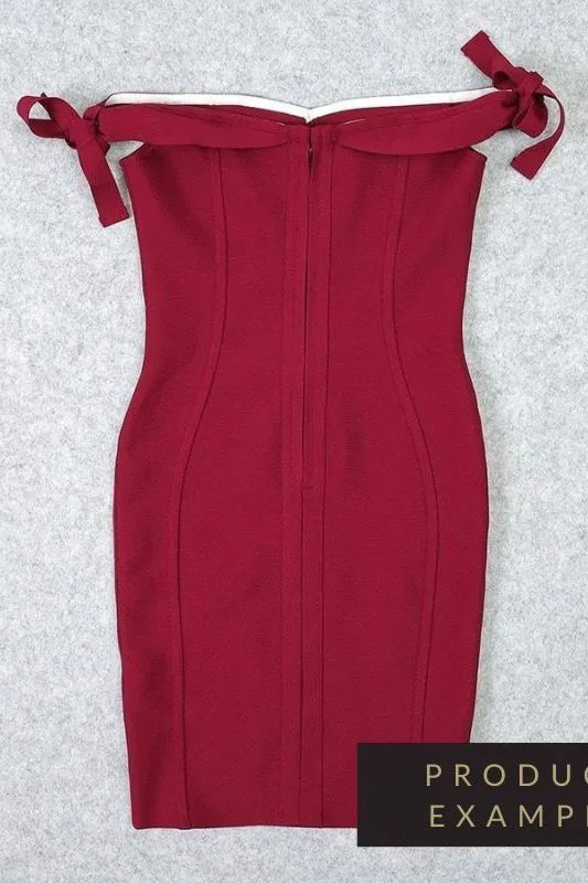 Penelope Bandage Mini Dress - Lipstick Red