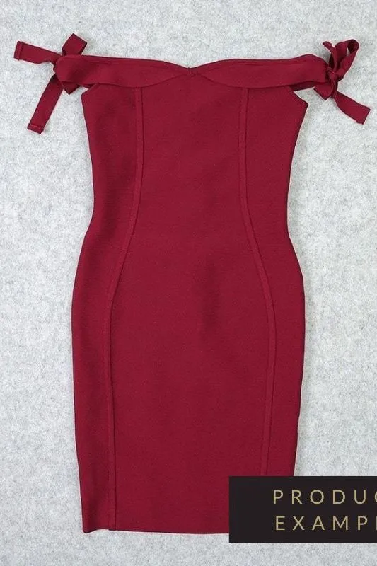 Penelope Bandage Mini Dress - Lipstick Red