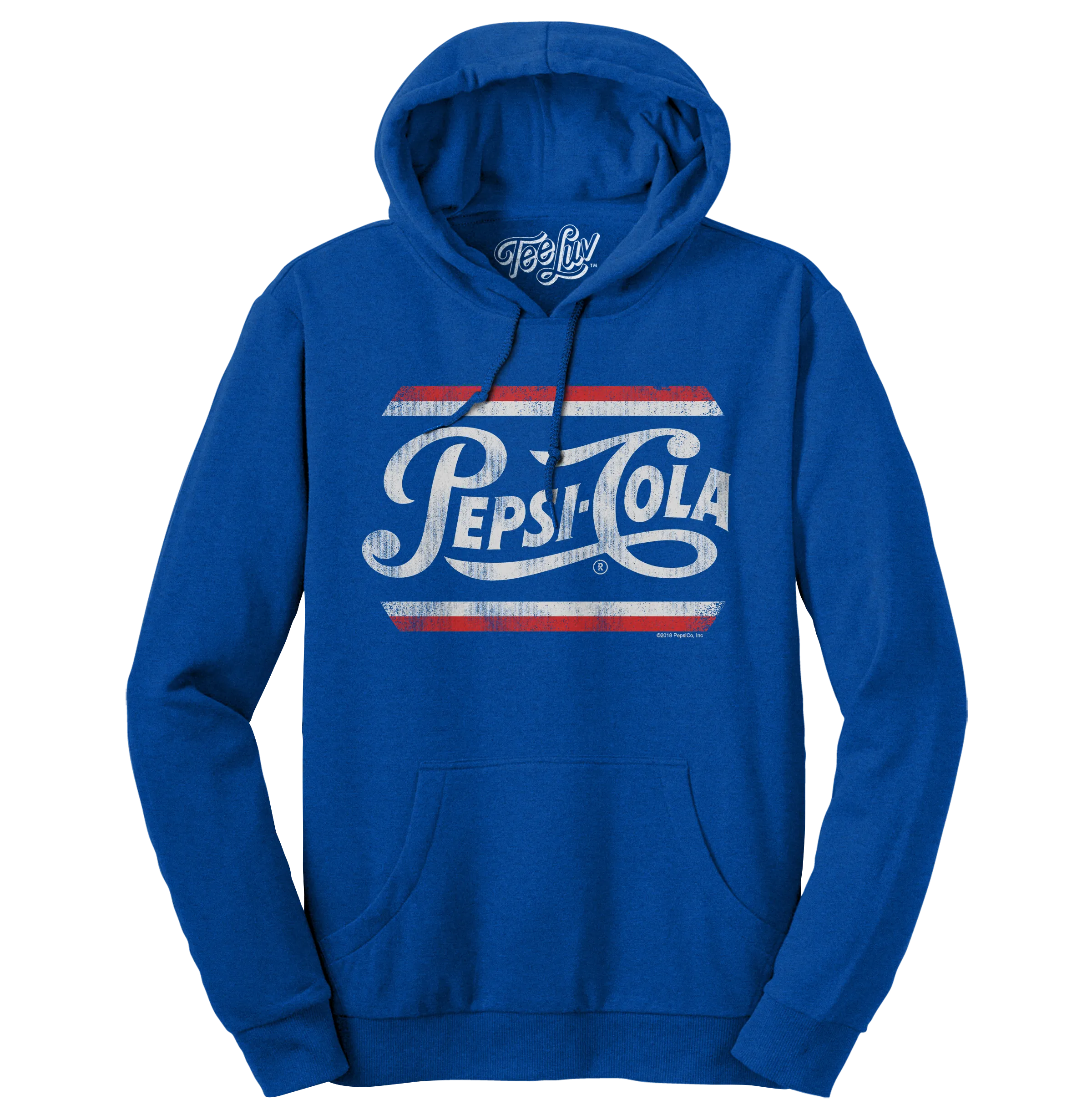 Pepsi Cola Pullover Hooded Sweatshirt - Blue