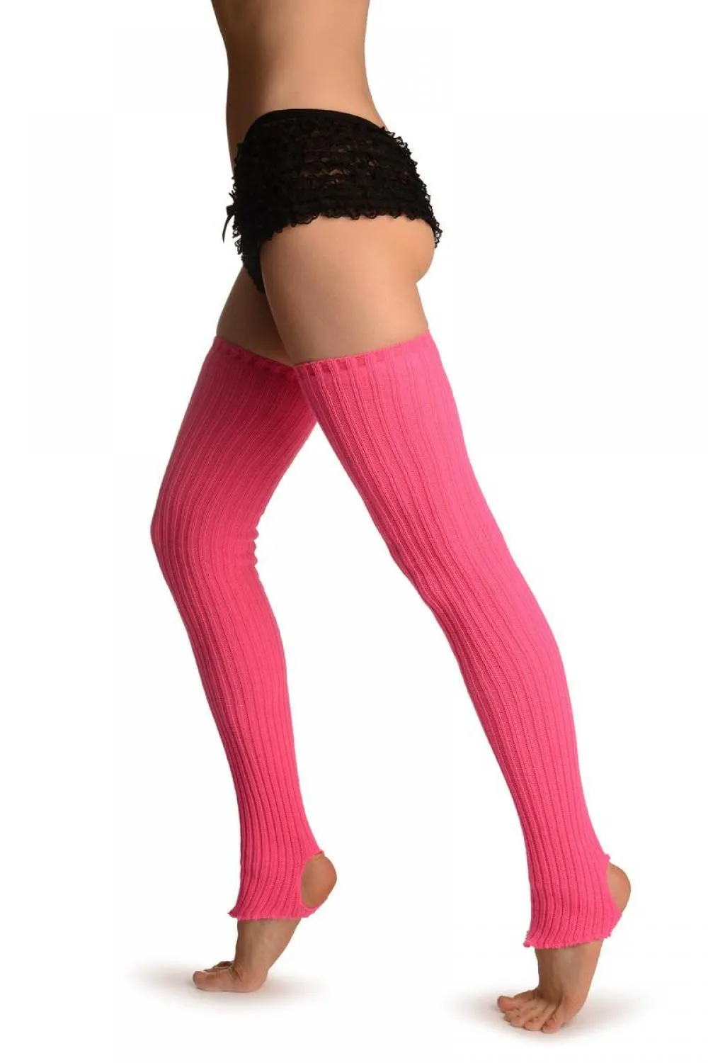 Persian Rose Pink Stirrup Dance/Ballet Leg Warmers