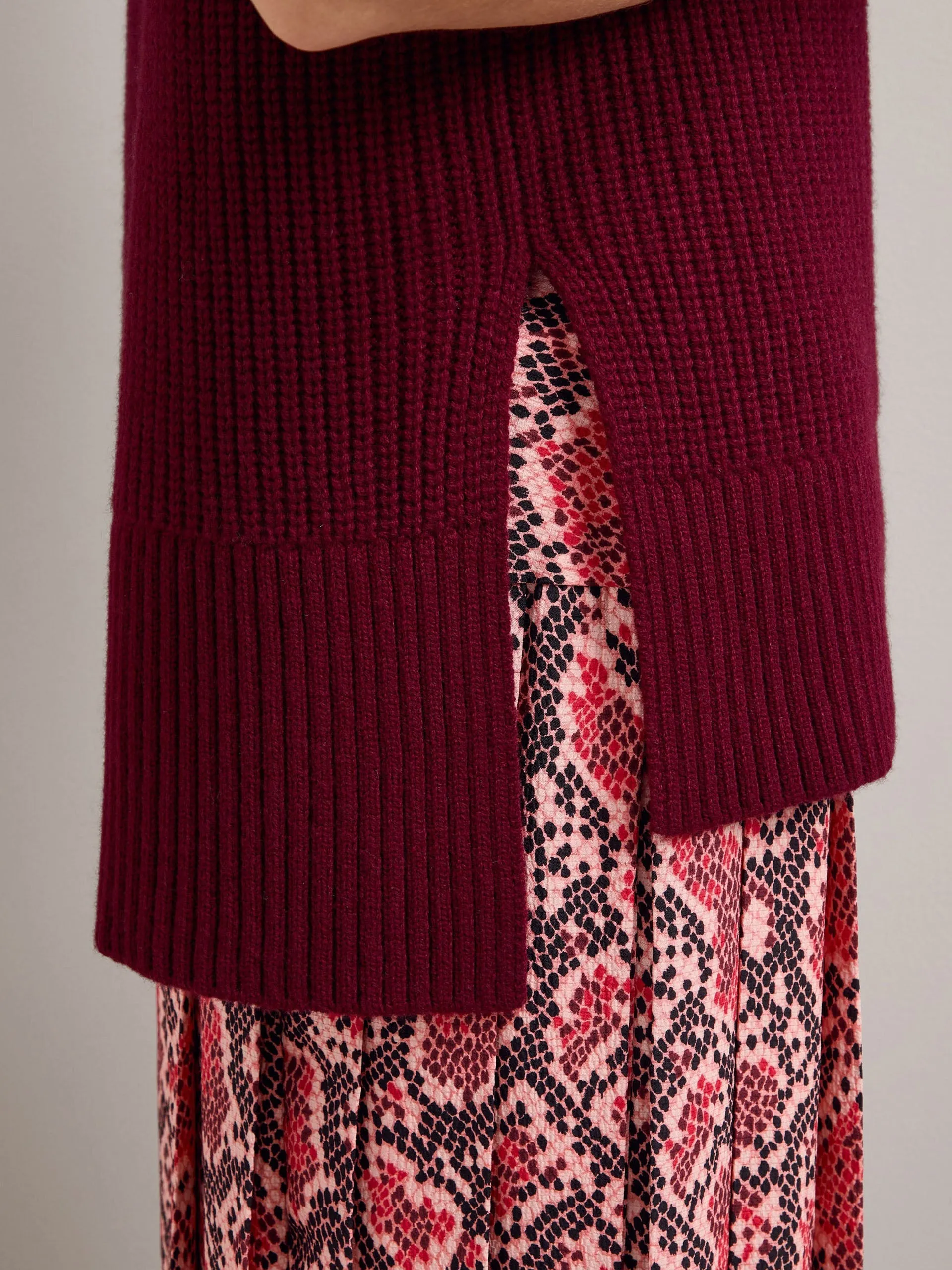 Pink snakeskin print Sienna maxi skirt