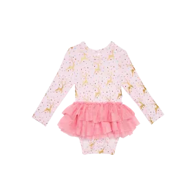 Posh Peanut Long Sleeve Tulle Skirt Bodysuit - Ryleigh