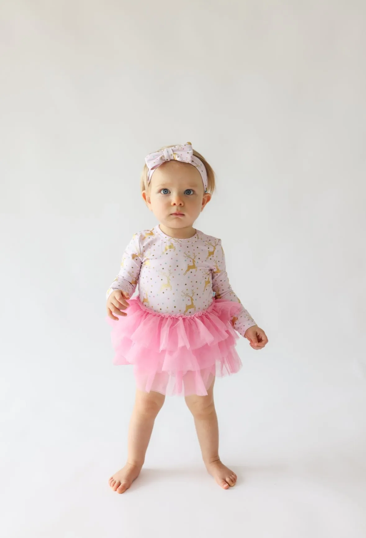 Posh Peanut Long Sleeve Tulle Skirt Bodysuit - Ryleigh